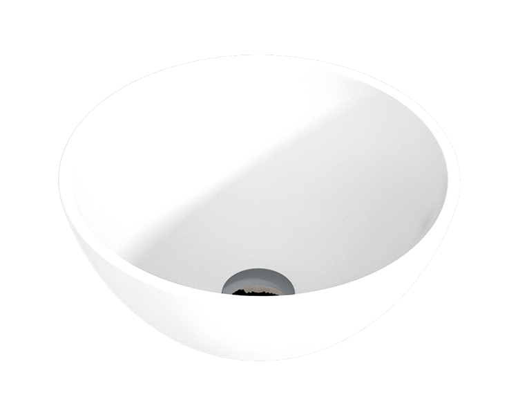 Wastafel van solid surface BOL