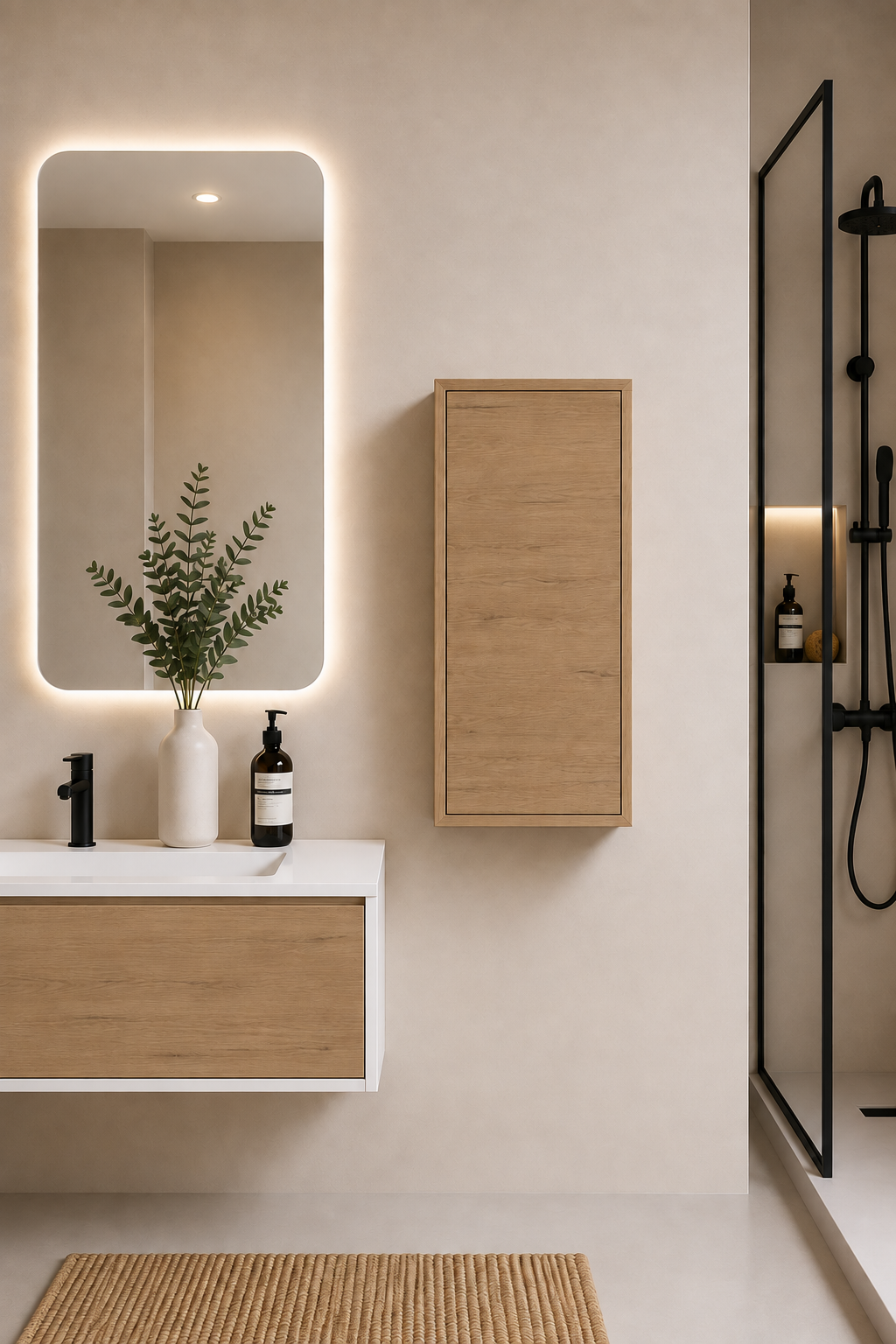 Colonne de salle de bain FLORENCIA une porte 70 cm