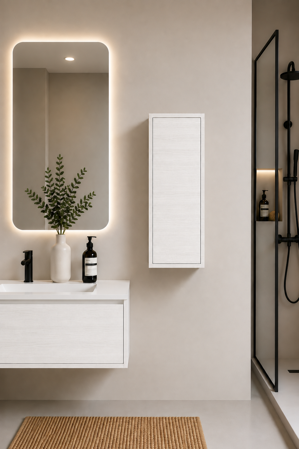 Colonne de salle de bain FLORENCIA une porte 70 cm