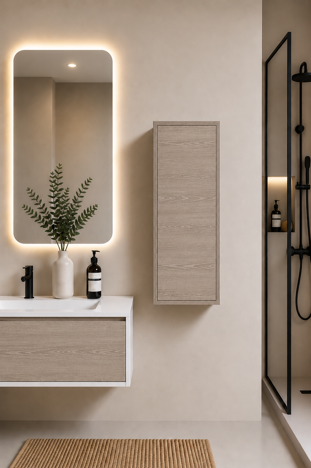 Colonne de salle de bain FLORENCIA une porte 70 cm