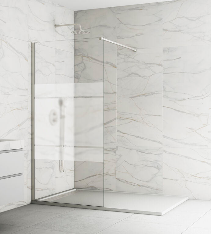"SCREEN" PAROI DE DOUCHE WALK-IN FIXE - Nickel Frost