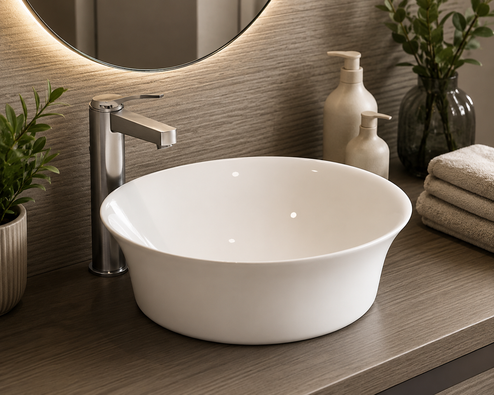 Lavabo en porcelaine à poser AJAX
