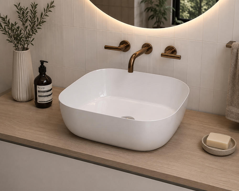 Lavabo à poser en porcelaine AMUR