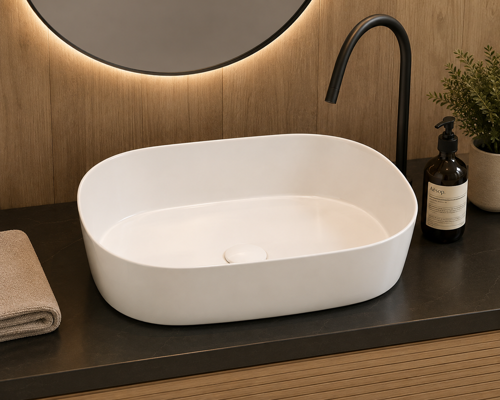 Lavabo à poser en porcelaine CATAY