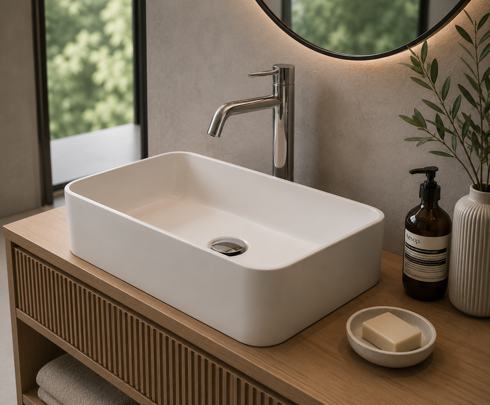 Lavabo à poser en porcelaine DALLAS