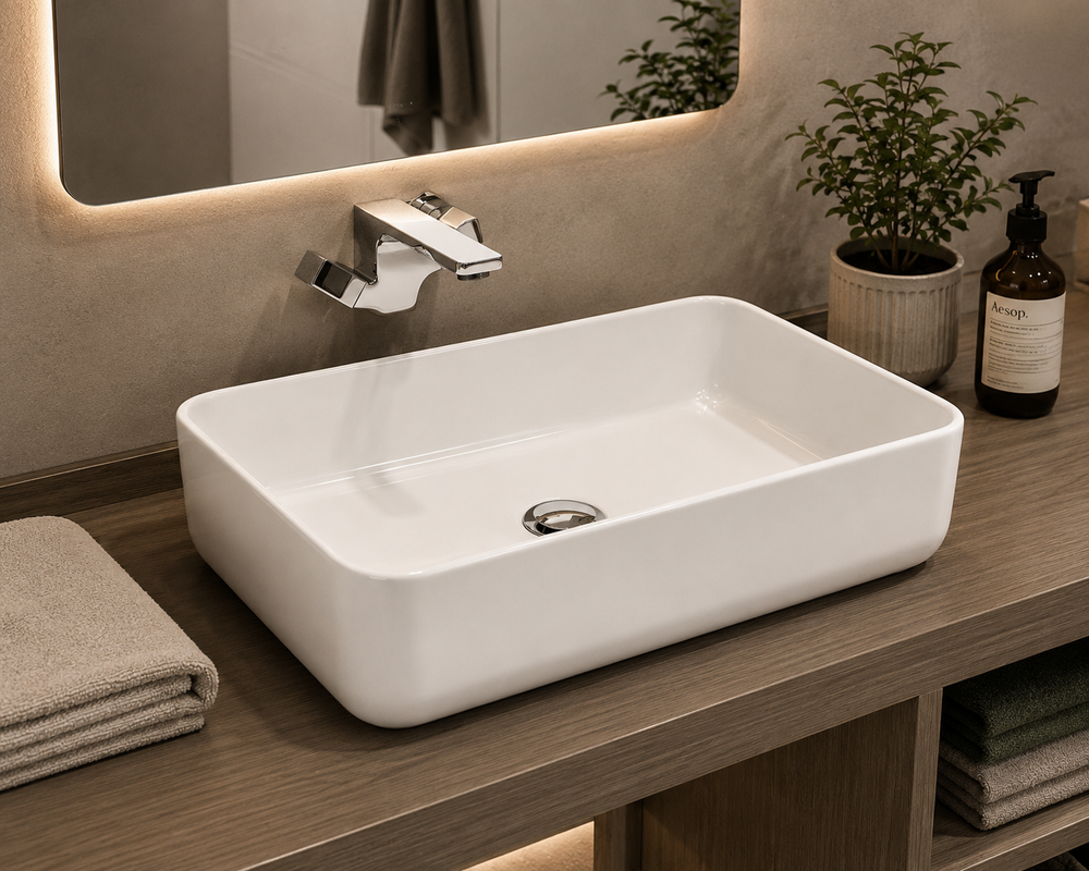 Lavabo à poser en porcelaine IRIS