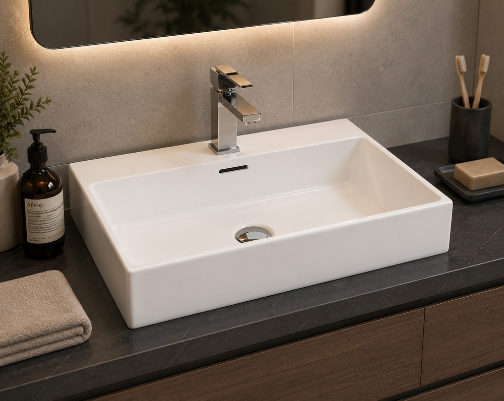 Lavabo à poser LEO en porcelaine