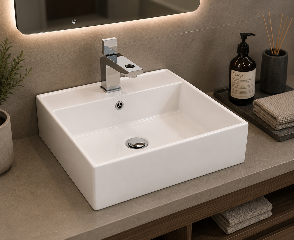 Lavabo en porcelaine à poser LIBRA