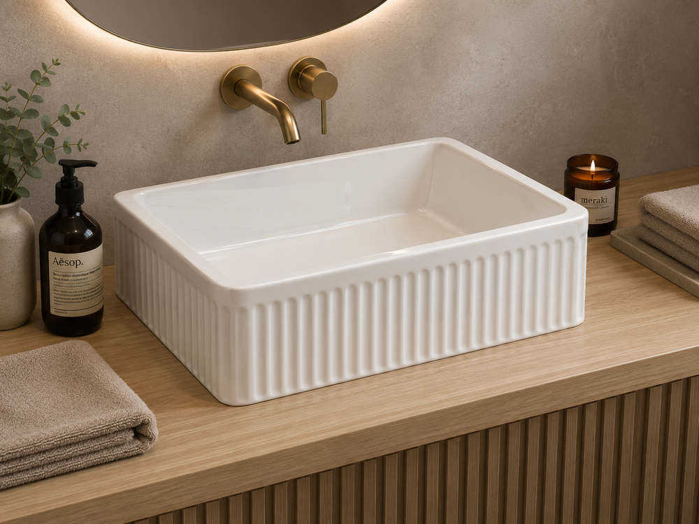 Lavabo à poser LUCIO en porcelaine