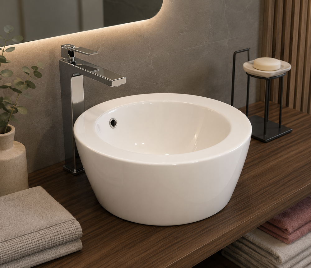 Lavabo à poser en porcelaine MENFIS