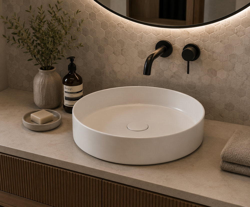 Lavabo en porcelaine à poser ONTARIO