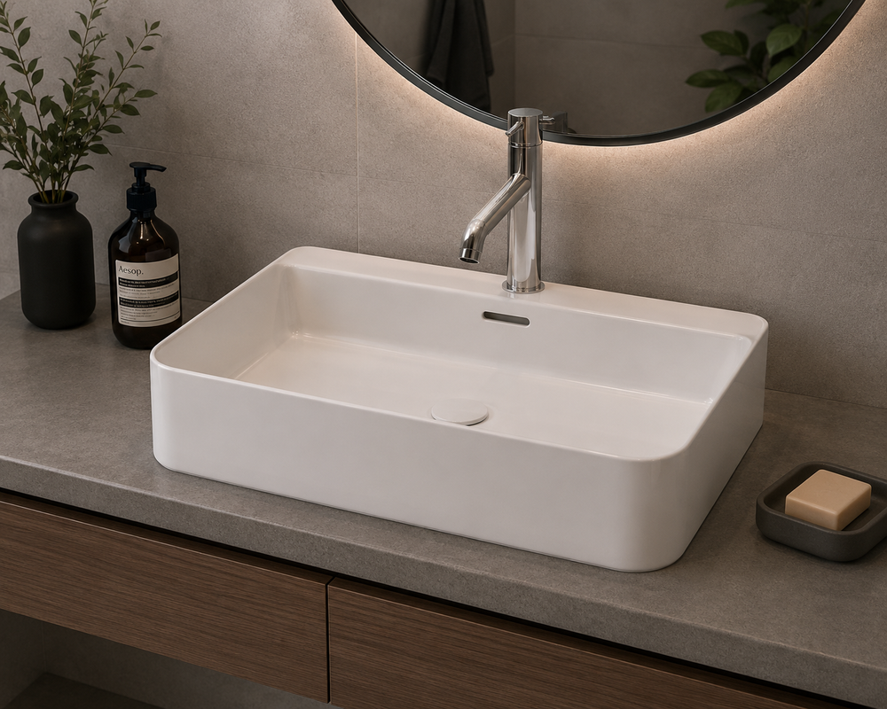 Lavabo à poser en porcelaine SIL